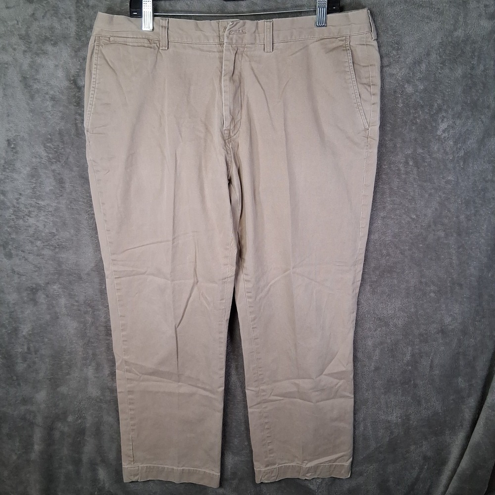 Polo Ralph Lauren Classic Fit Pants Mens Size 38x30 Khaki Beige Straight Leg